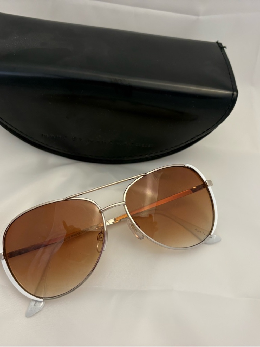 VINTAGE Marc By Marc Jacobs Black Sunglasses Case with Embossed Logo